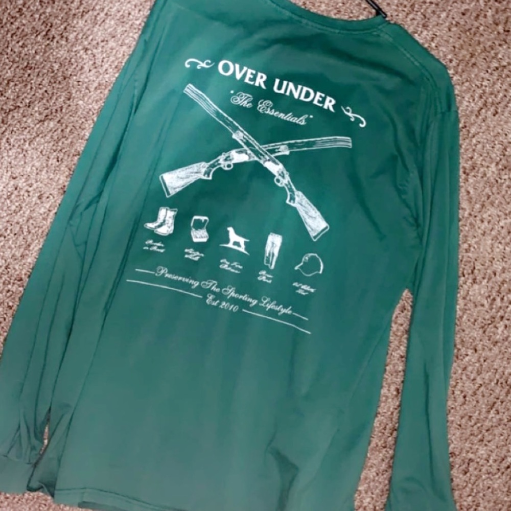 Over under green shirt